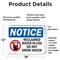 Signmission Reclaimed Water In Use Do Not Sign With Symbol, 18 in W x Rectangle, Vinyl Decal OS-2PACK-NS-D-1218-L-17997 - alternate 2
